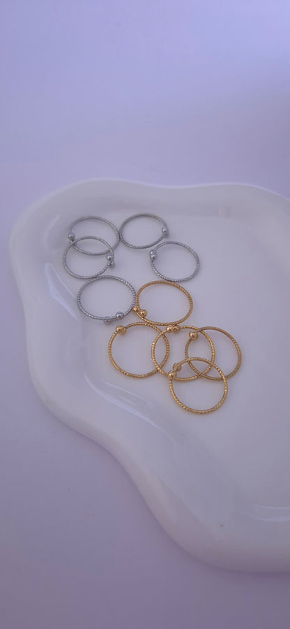 Set fedine satinate silver