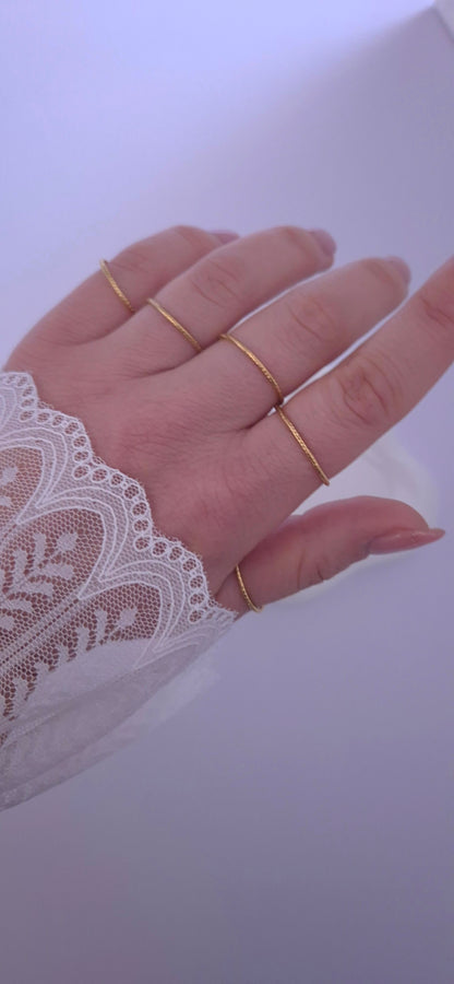 Set fedine satinate gold