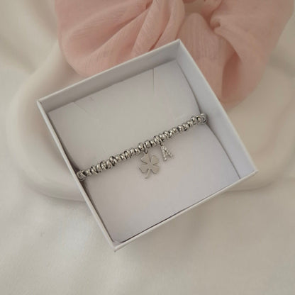 Bracciale rondelline con inziale