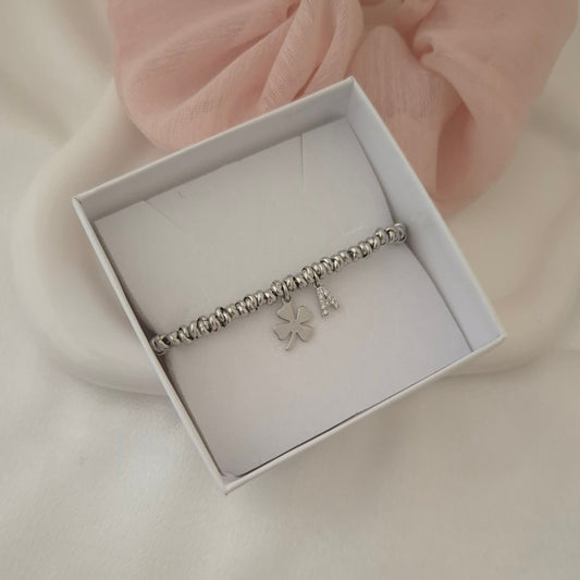 Bracciale rondelline con inziale