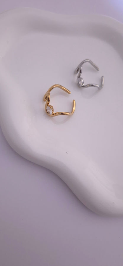 Anello Onde crystal