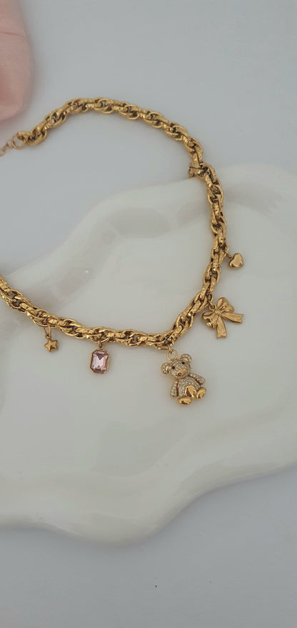 Collana Charms Teddy