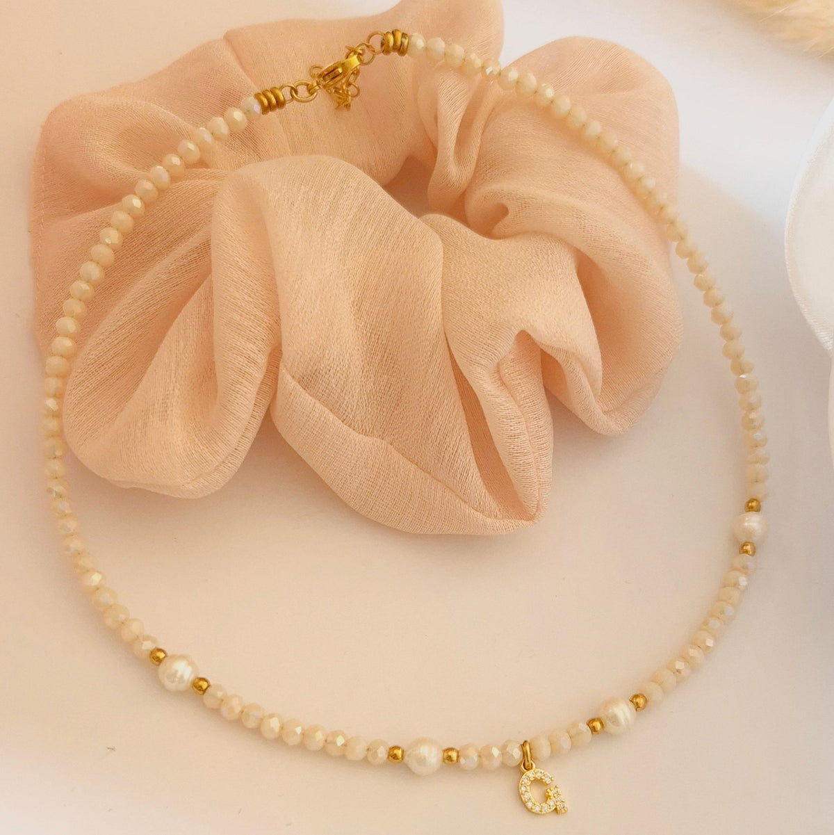 Collana Ivory con iniziale