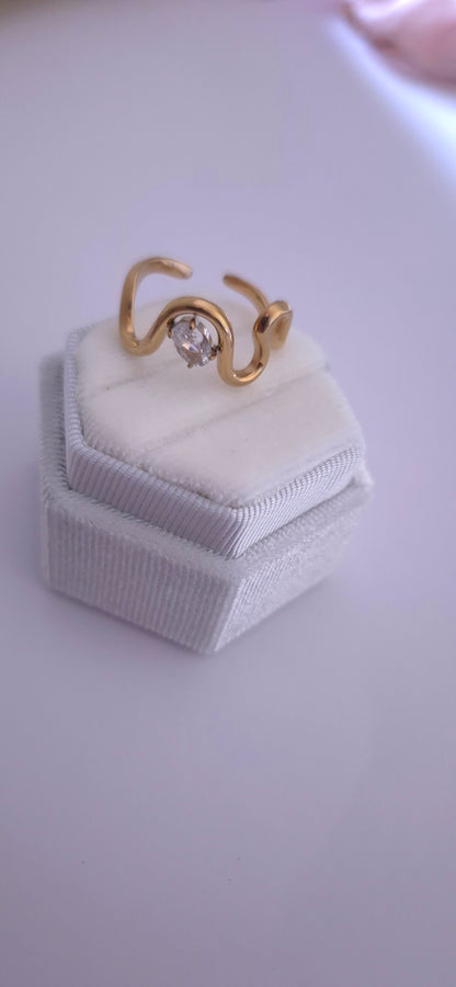 Anello Onde crystal