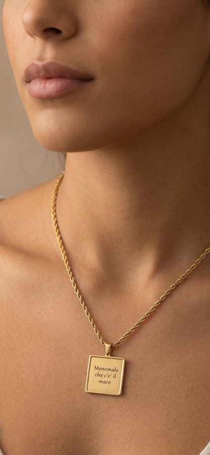 Collana Vintage rettangolare