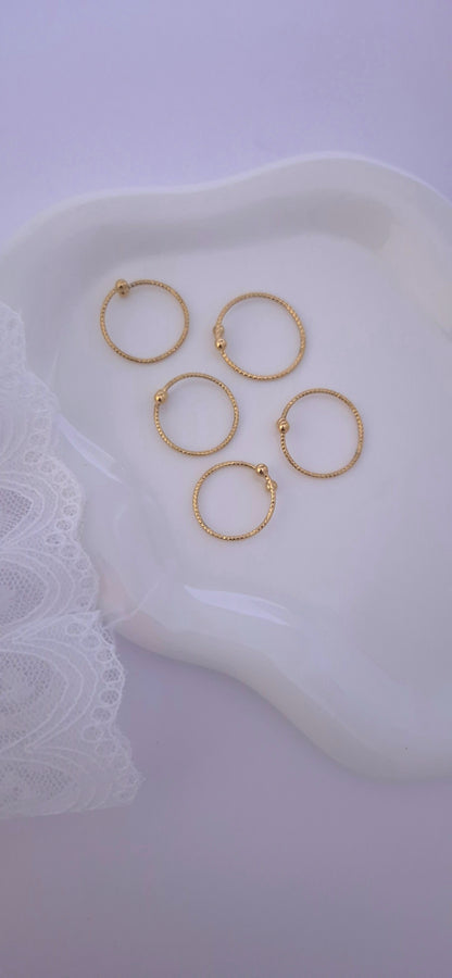 Set fedine satinate gold