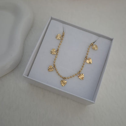 Collana foglioline gold