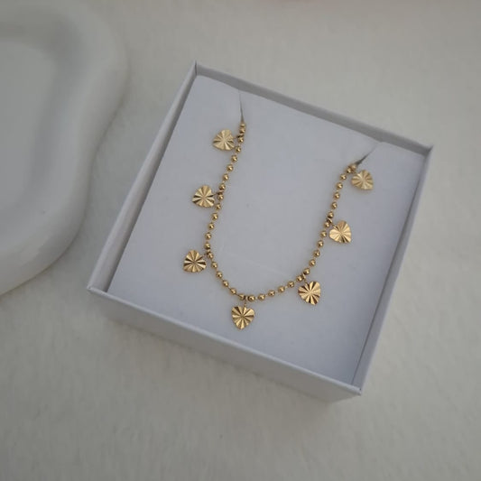 Collana foglioline gold