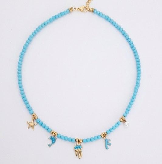 Collana con charms Mare