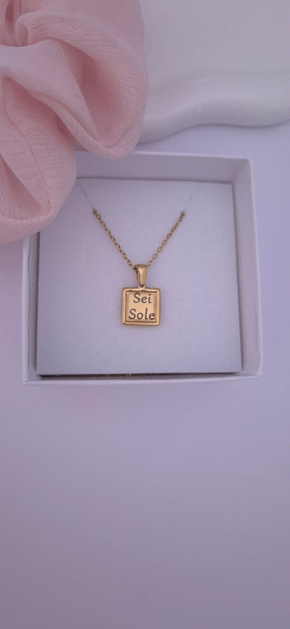 Collana Vintage rettangolino