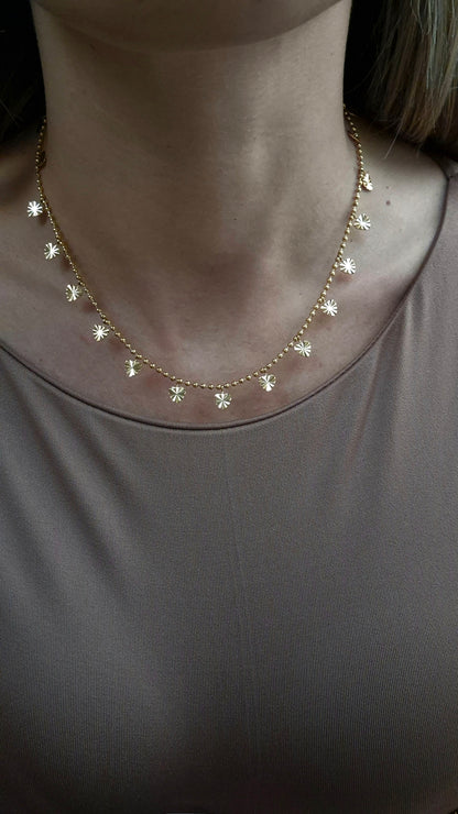 Collana foglioline gold