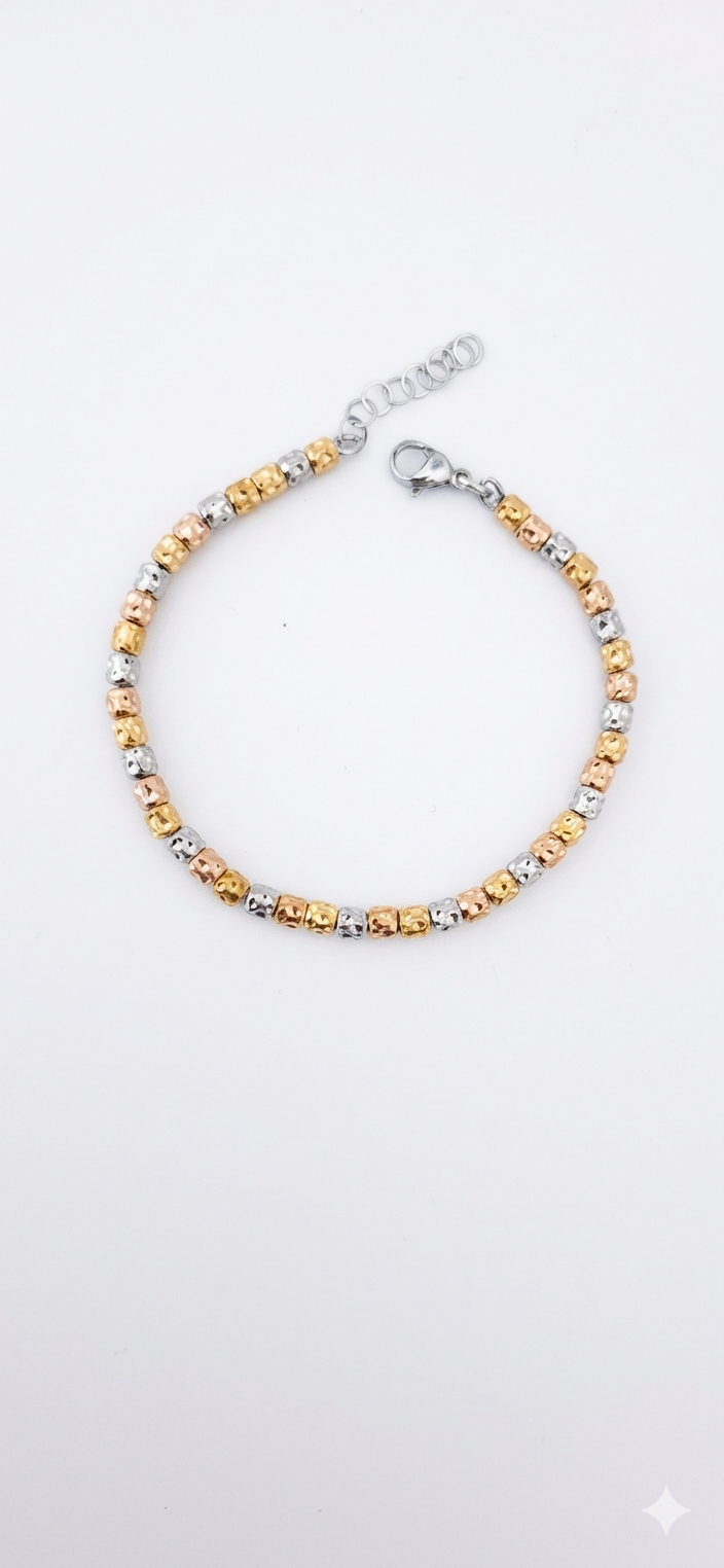 Bracciale pepite tricolore