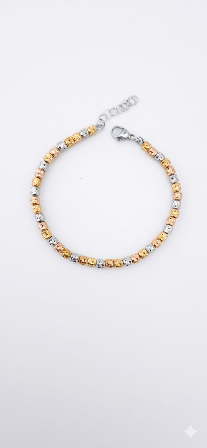 Bracciale pepite tricolore