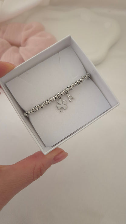 Bracciale rondelline con inziale