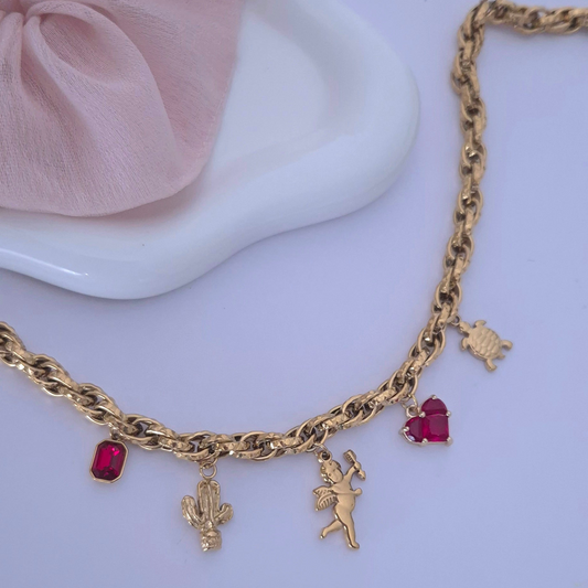 Collana Charms Cupido