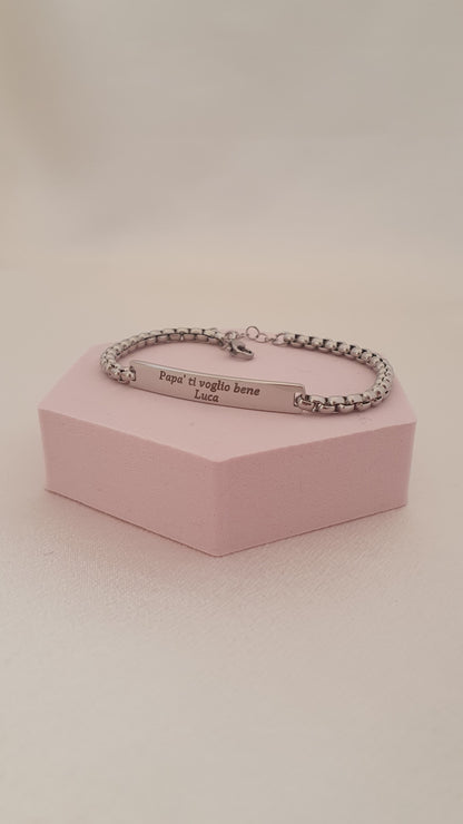 Bracciale Targhetta con incisione