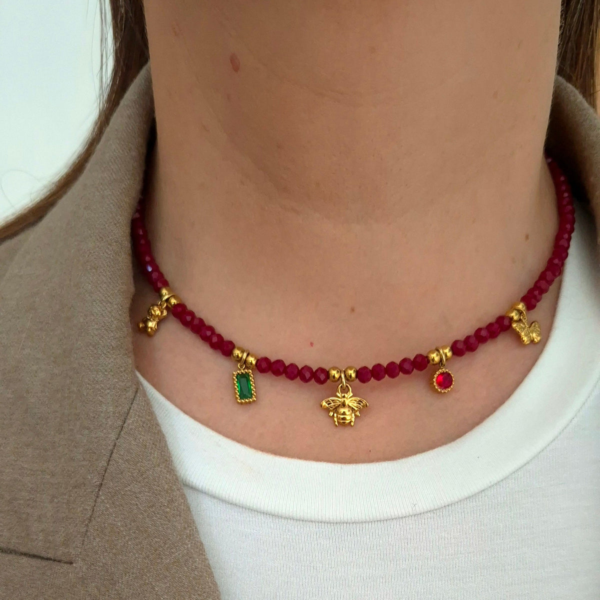 Collana Autunno con charms