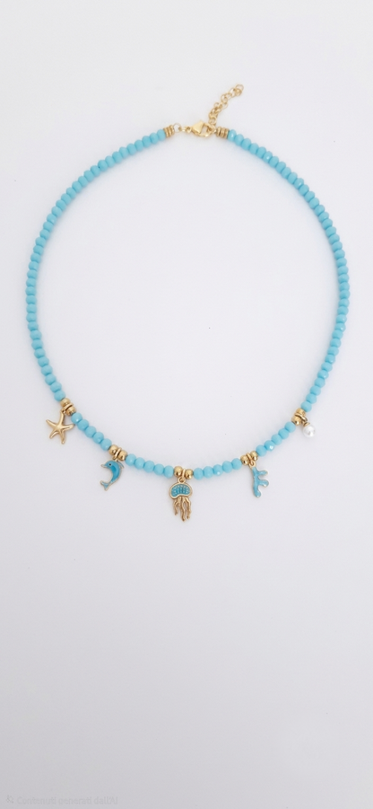 Collana con charms Mare