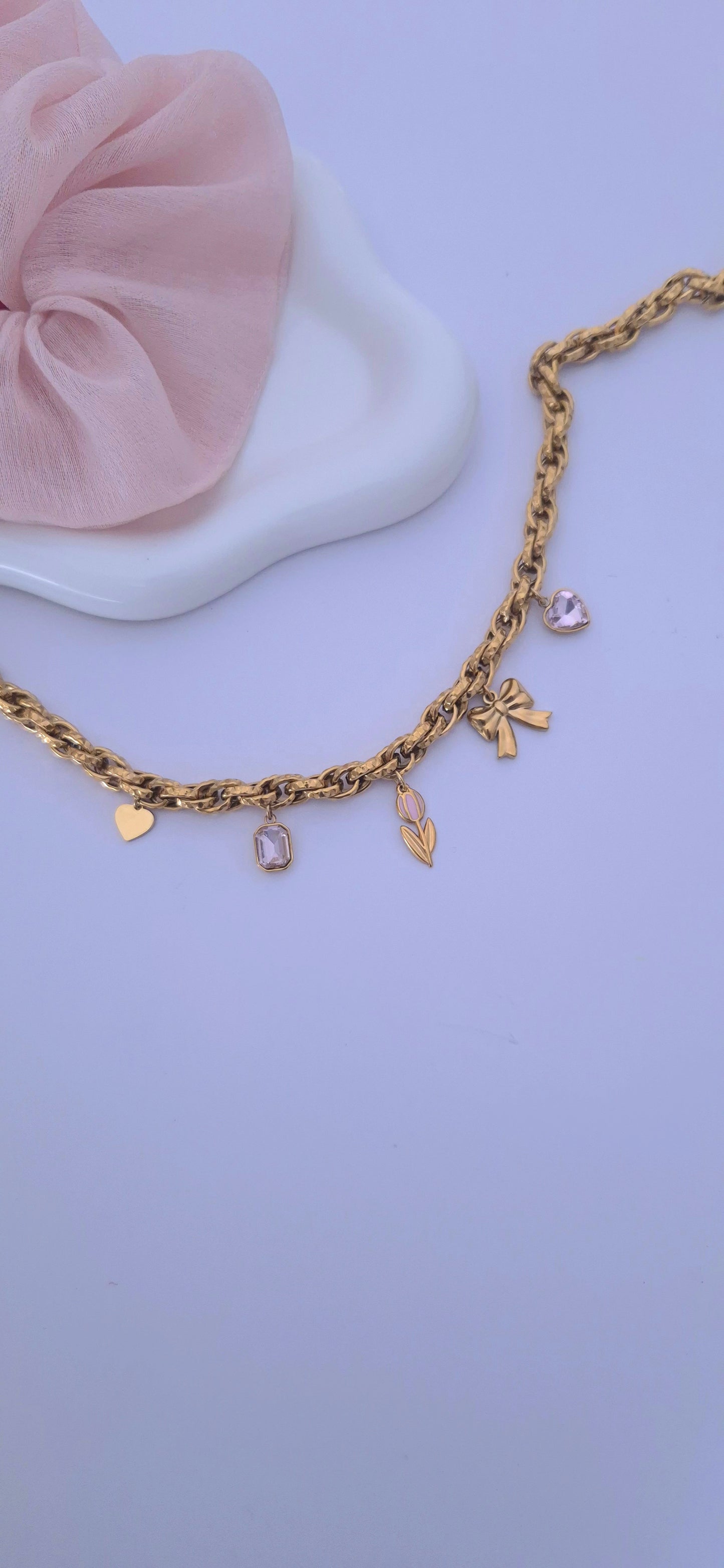 Collana Charms Tulipano