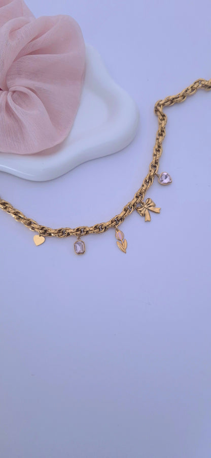 Collana Charms Tulipano