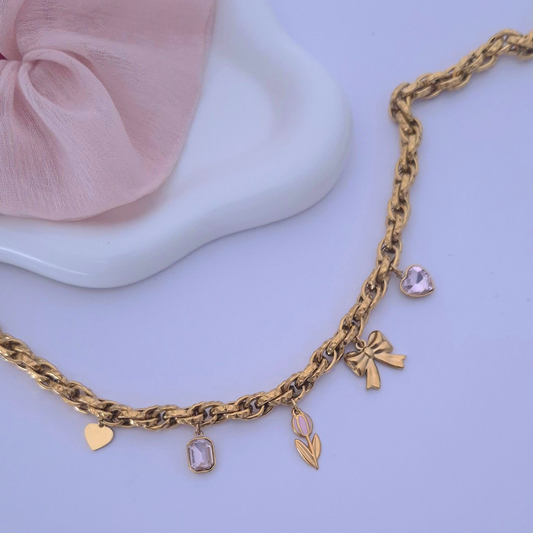 Collana Charms Tulipano