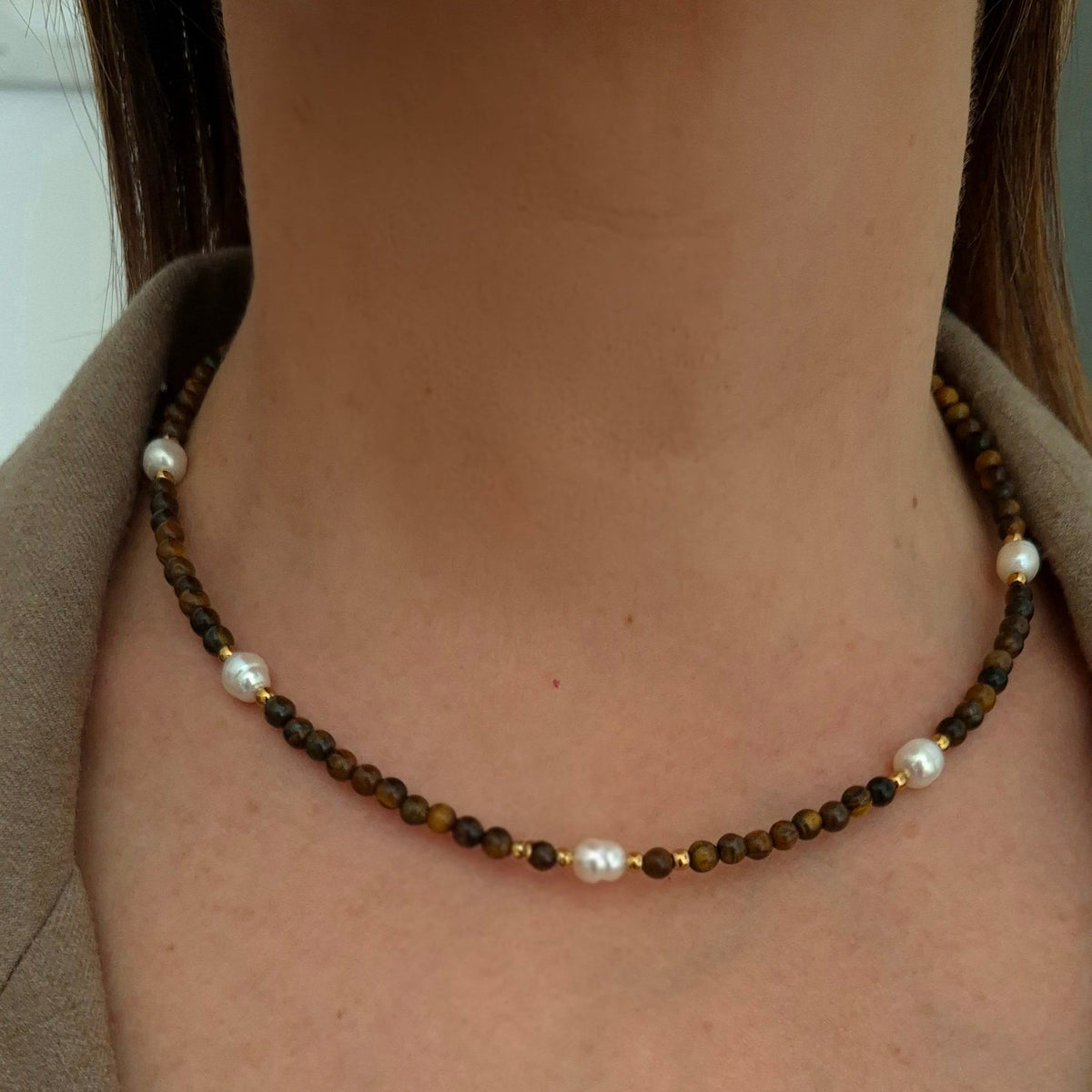 Collana Cioccolato