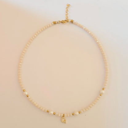 Collana Ivory con iniziale