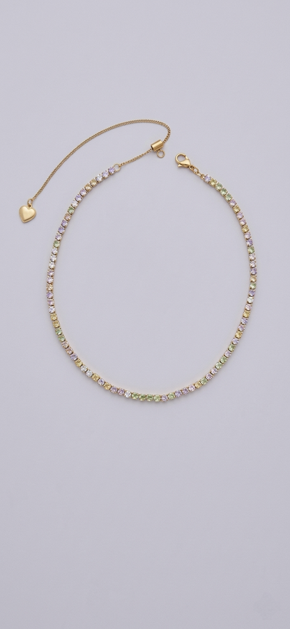 Collana girocollo Tennis con cursore
