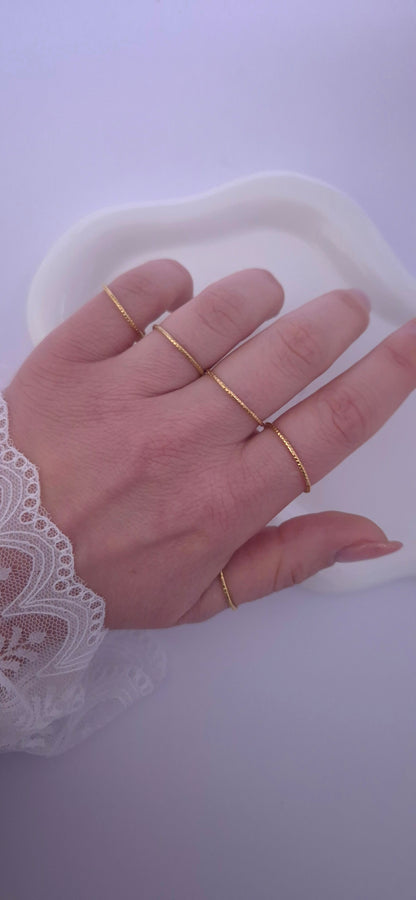 Set fedine satinate gold