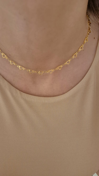 Collana Cuoricini