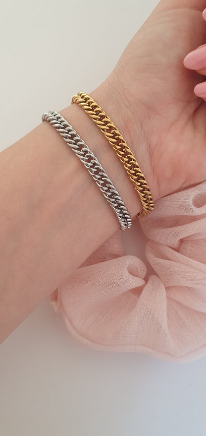 Bracciale Catena argentato