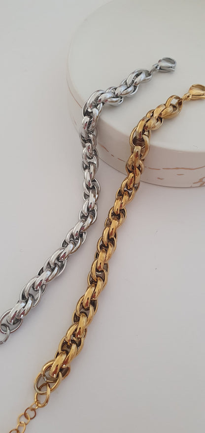 Bracciale Torchon dorato