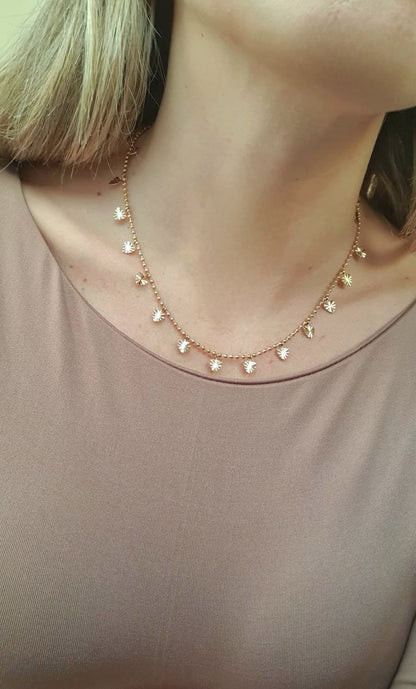 Collana foglioline gold