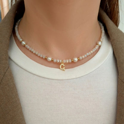 Collana Ivory con iniziale