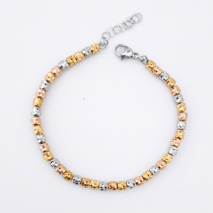 Bracciale pepite tricolore