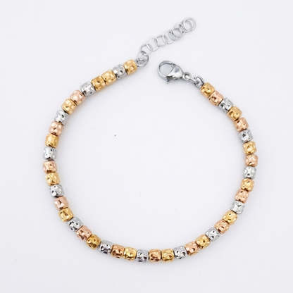 Bracciale pepite tricolore