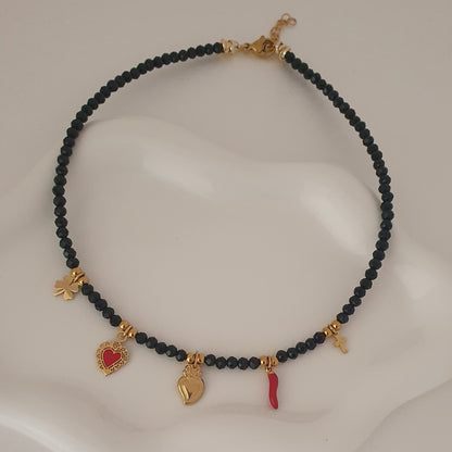 Collana Charms Lucky oro