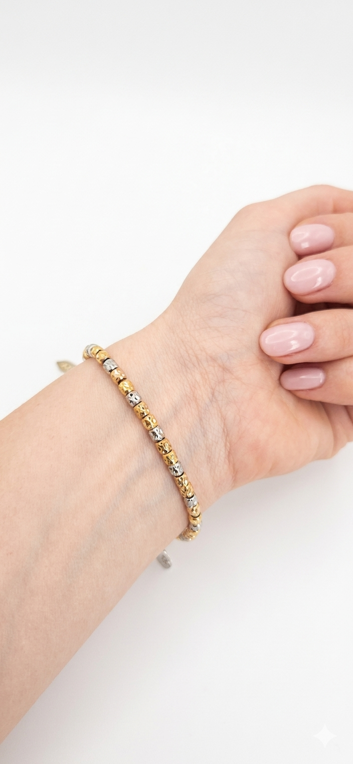 Bracciale pepite tricolore