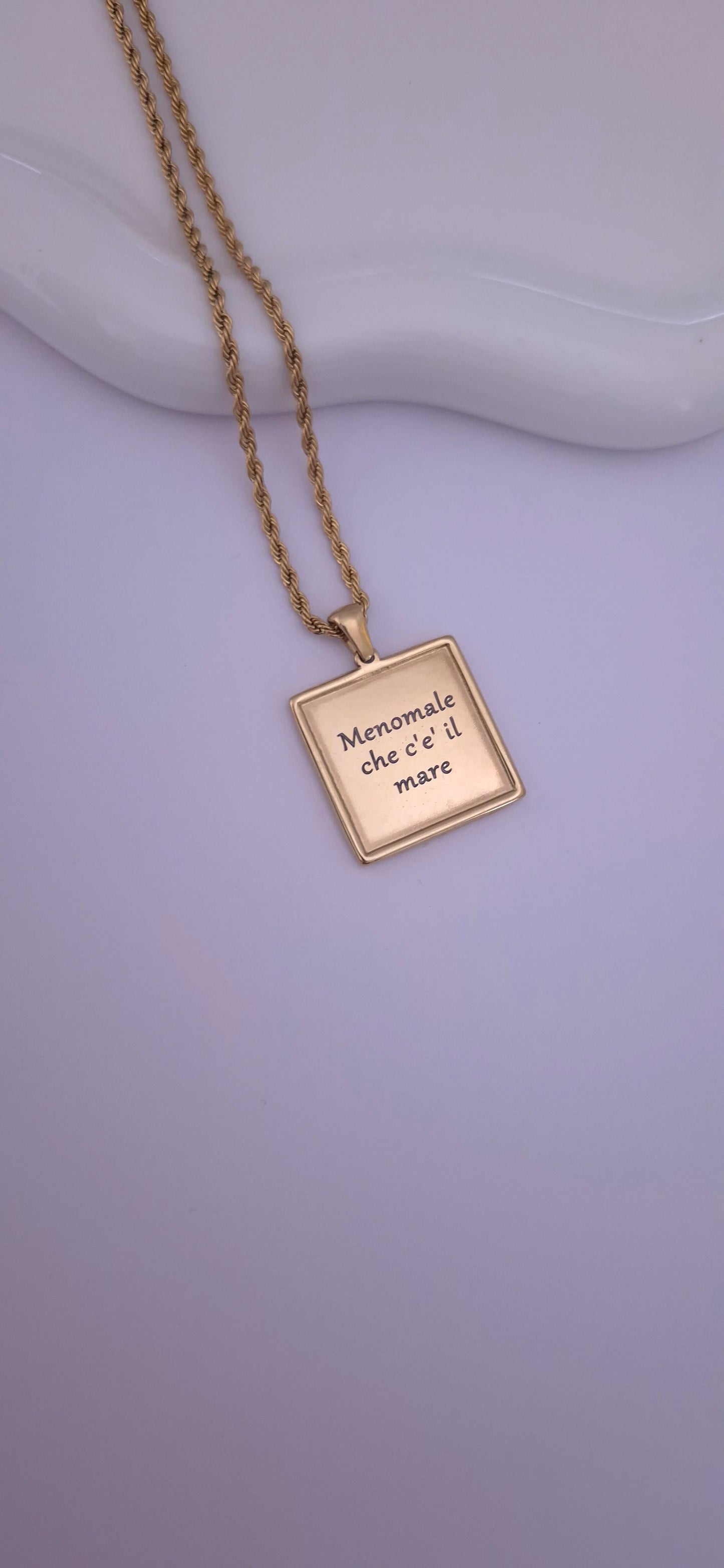 Collana Vintage rettangolare