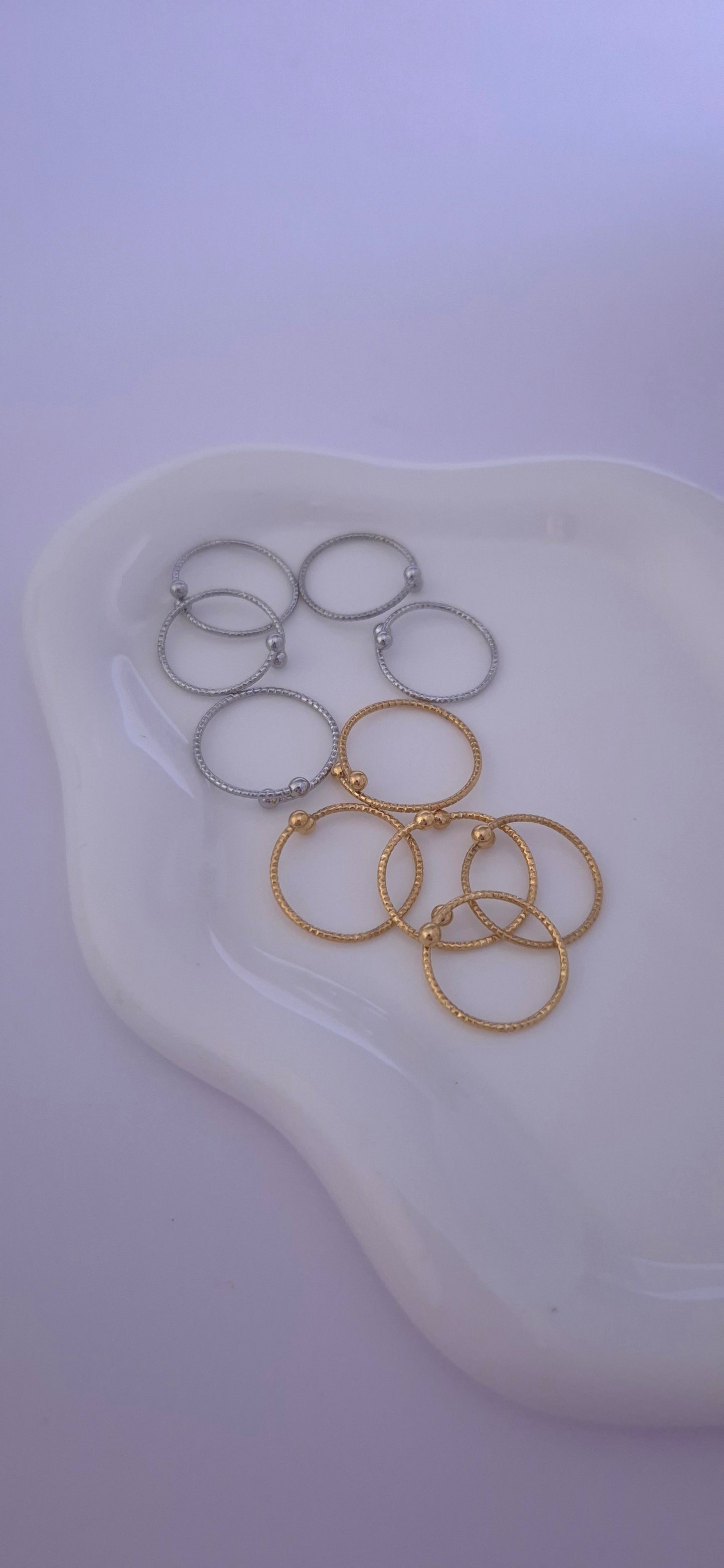 Set fedine satinate gold