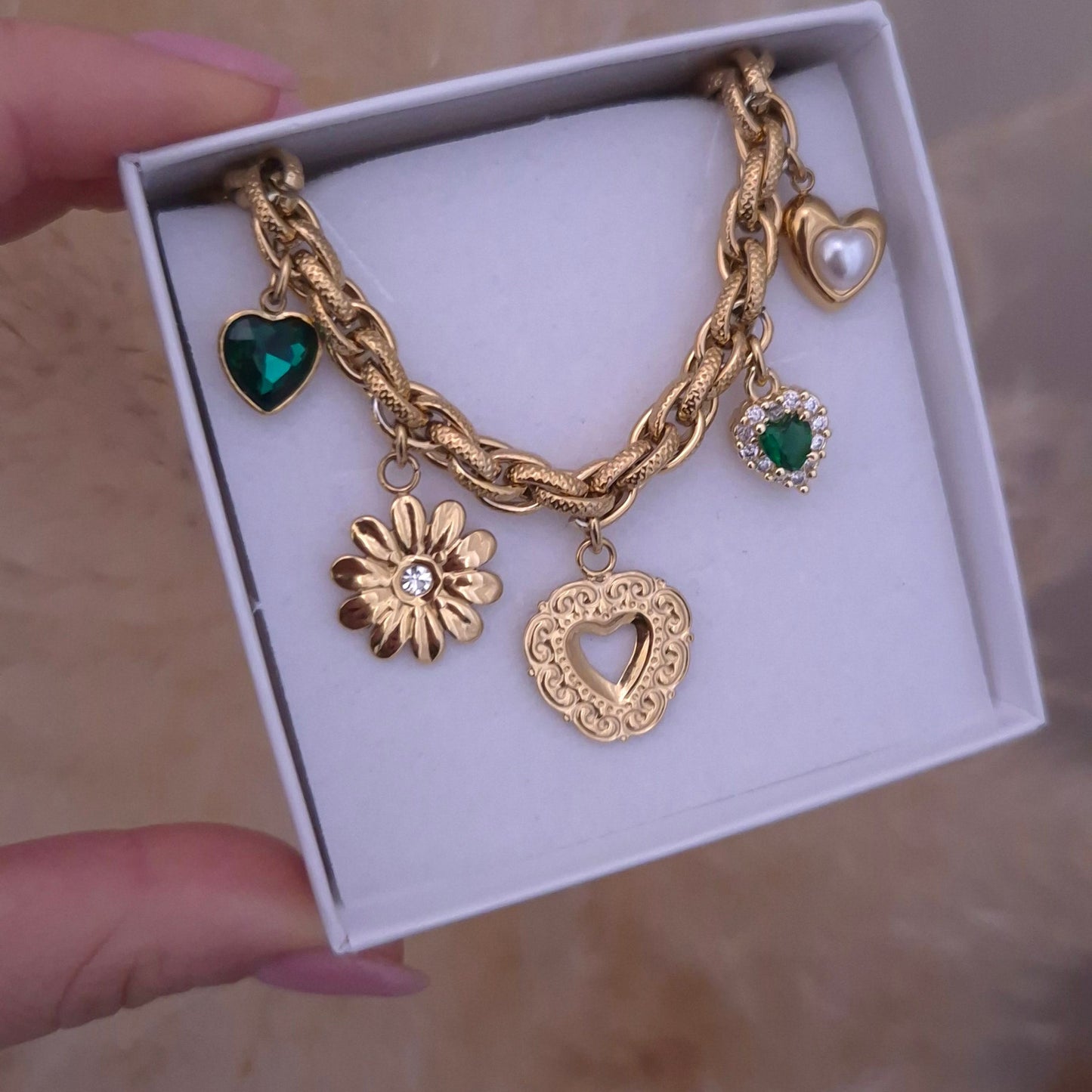 Collana Charms Amore